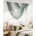 thumbnail image 3 of Klamerit Large Macrame Tapestry Wall Hanging, Dip Dyed Fiber Boho Tapestries Wall Decor for Living Room, Bedroom, Dining Room, Hallway, Balcony-Green, 3 of 8
