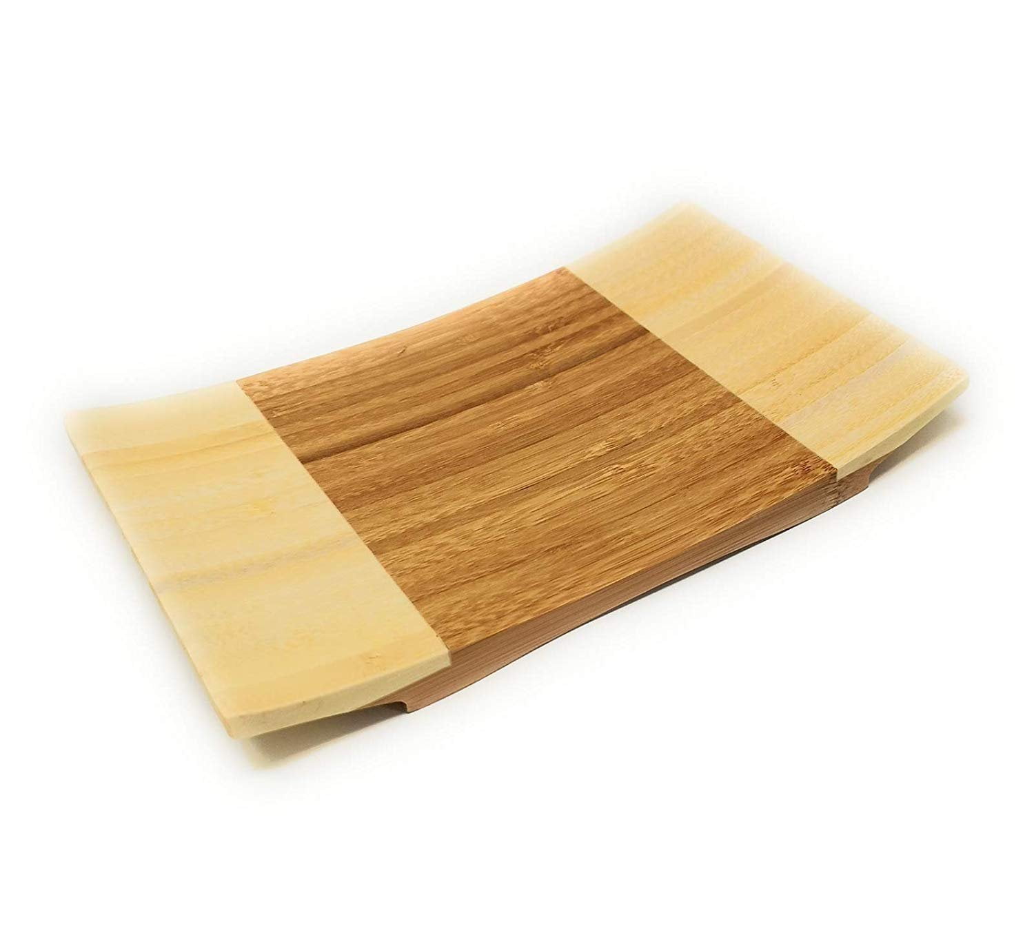 ASIAN HOME Sashimi Sushi Bamboo Curve Serving Geta Plate Japanese