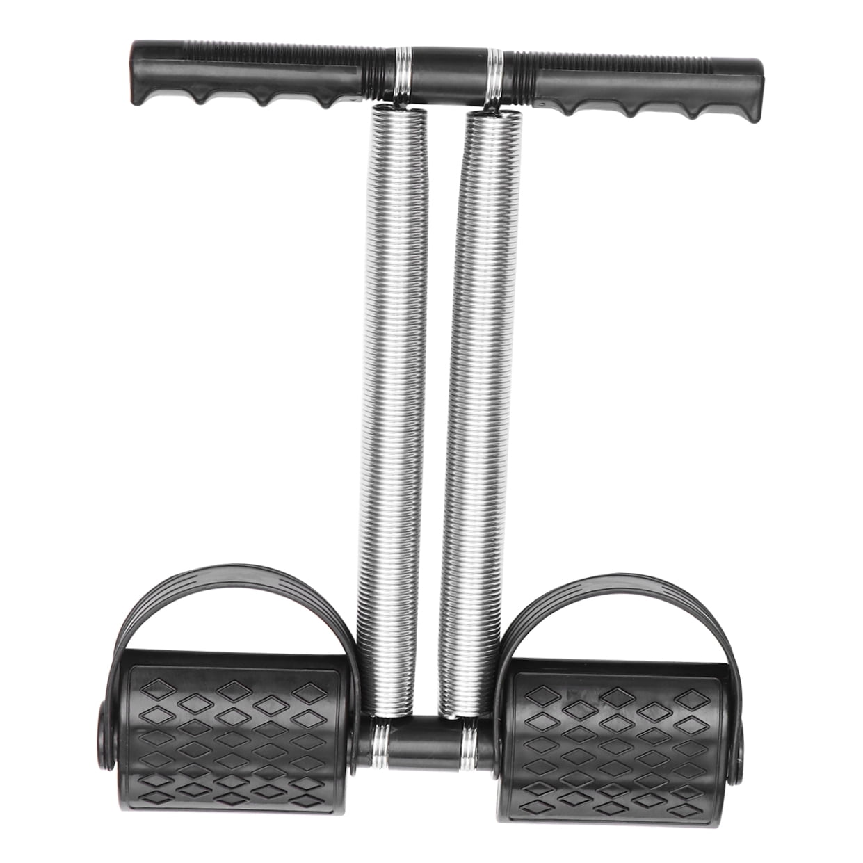 LULULION Black Pedal Fitness Steel Pull Rope for Sports Use, Ergonomic Handles, Resistance Training