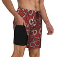 thumbnail image 3 of Daiia Snake Mens Swim Trunks Swim Shorts Quick Dry Swim Shorts with Mesh Lining Pockets-3X-Large, 3 of 9