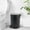 Black-Round, variant on Chrome Round Stainless Steel Small Step Trash Can with Lid and Removable Inner Bucket