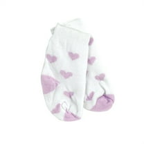 Sophia's Knit Socks with Hearts for 18   Dolls, White/Lavender