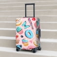 thumbnail image 6 of Fuzoiu Cupcakes and Donuts Print Suitcase Cover,Washable Luggage Covers for Suitcase,Elastic Luggage Protector Cover,Scratch Resistant Travel Suitcase Covers-Small, 6 of 7