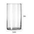 thumbnail image 2 of 12 Pack Clear Glass Cylinder Vases, Table Flowers Vase,for Wedding Decrations and Formal Dinners (6 Inch), 2 of 5
