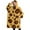 Yellow and Brown-2, variant on Oversized Wearable Blanket Hoodie,Yellow and Brown Of Leopard Print Sherpa Blanket Hoodie with Super Pockets,Super Warm Fuzzy Pullover for Women & Men