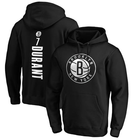 Men's Fanatics Branded Kevin Durant Black Brooklyn Nets Playmaker Name & Number Pullover Hoodie
