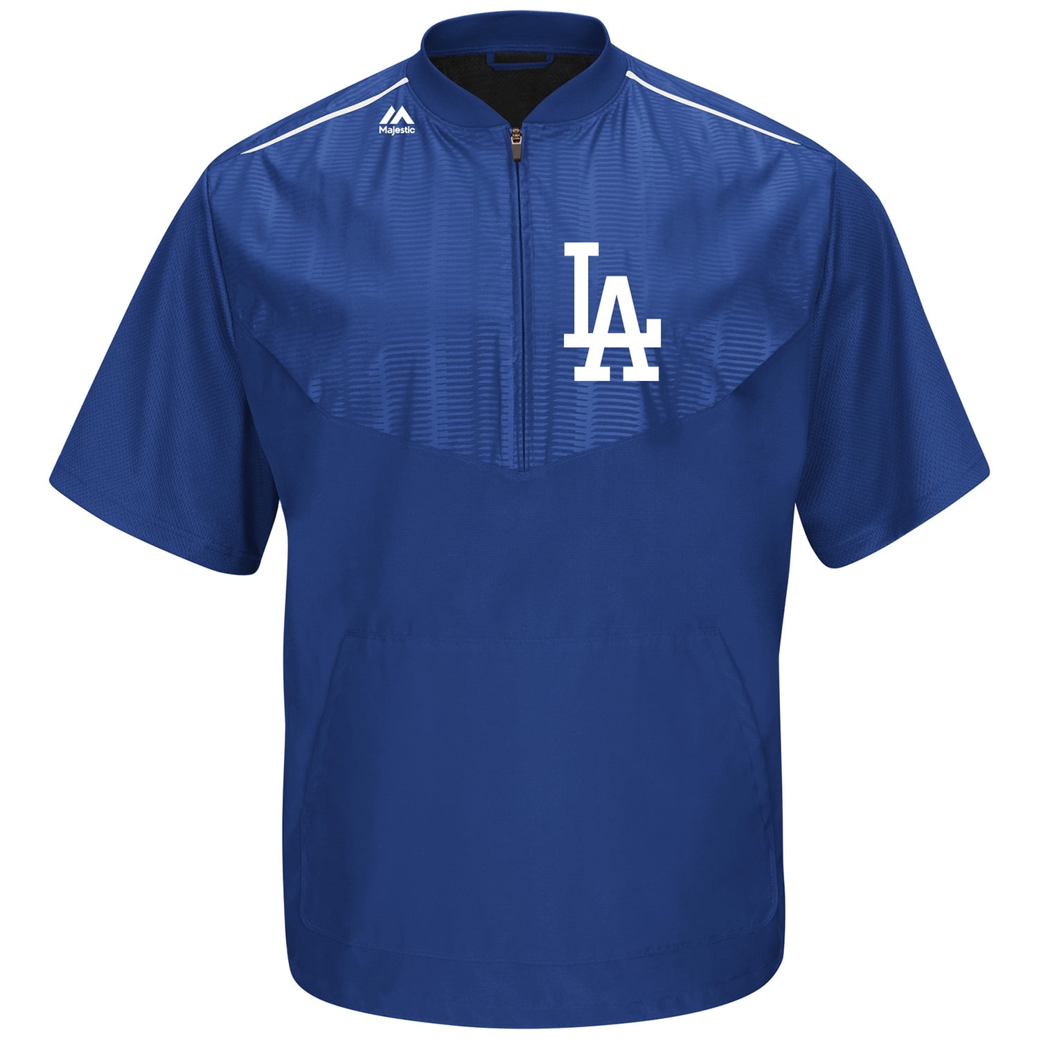 Los Angeles Dodgers Majestic Big & Tall Cool Base On Field Short Sleeve Training Jacket Royal by Profile