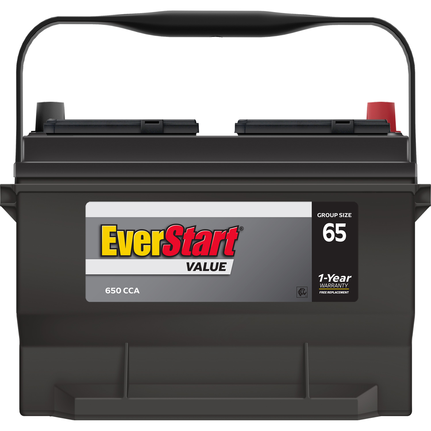 EverStart Value Lead Acid Automotive Battery, Group Size 65 12 Volts, 650 CCA - image 3 of 7