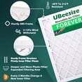 thumbnail image 4 of Ubeesize 16x25x1 MERV 8 Pleated Air Filter, Reusable Frame, 9 Pack AC/Furnace, 4 of 8