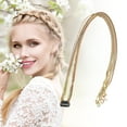 thumbnail image 4 of Unique Bargains 1 Pc Braided Hair Chain Style 3 Rhinestone Braid Hair Accessories for Women Colorful, 4 of 5
