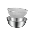 thumbnail image 4 of Juego de colador de alimentos de acero inoxidable, cuenco para lavar arroz, escurridor de agua para fregadero, 4 of 9