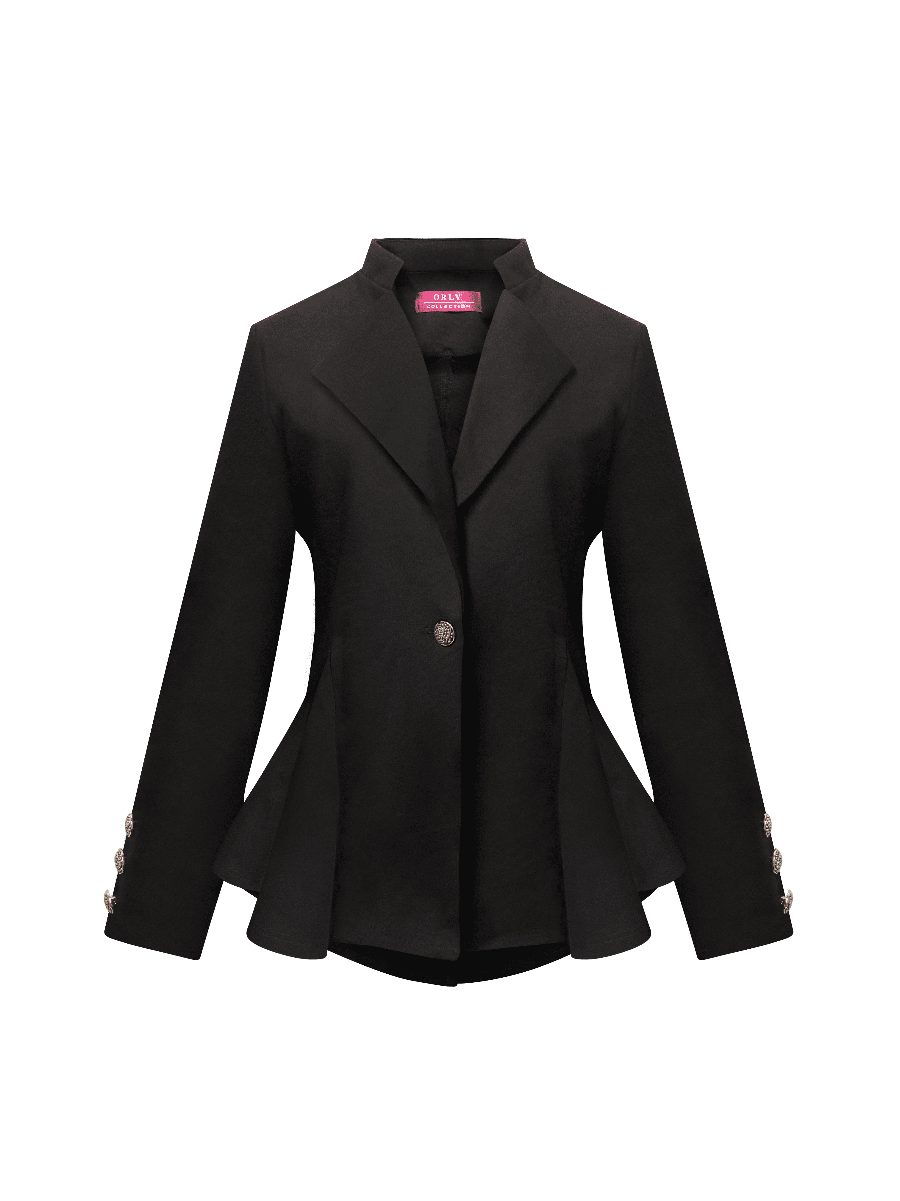 OrlyCollection Womens Peplum Blazer 