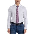 thumbnail image 5 of Xecao Cute Squirrel Floral Print Tie For Men Necktie Woven Jacquard Neck Ties,Classic Men's Tie, 5 of 7