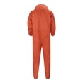 thumbnail image 7 of Mens Romper Men's Large Size Solid Long Sleeve Hooded Jeans Jumpsuits Pants with Multiple Pockets Adult Onesies for Men Orange XXL, 7 of 7