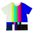 thumbnail image 1 of Halloween SMPTE Color Bars Late Night TV Costume All Over Toddler T Shirt, 1 of 2