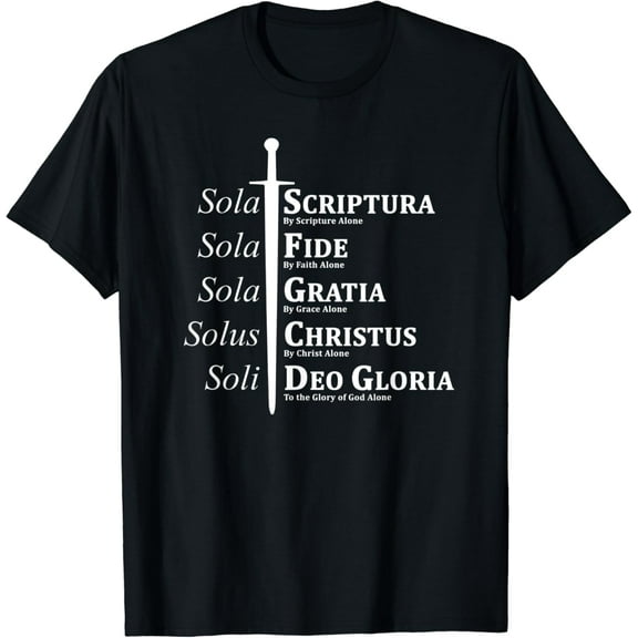 Five Solas Reformed Christian T-Shirt