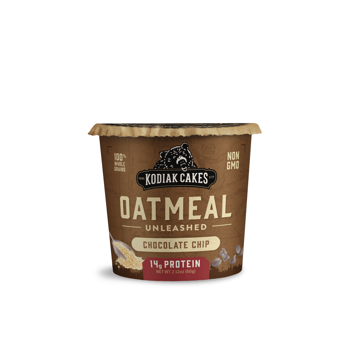 Kodiak Cakes Oatmeal Unleashed, Chocolate Chip Instant Oatmeal, 2.12 Oz