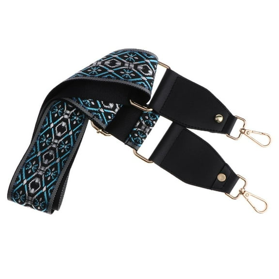 2in Wide Purse Strap Replacement Colorful Nylon Crossbody Bag Straps Handbag Blue