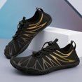 thumbnail image 4 of Zapatos Hombre Mujer Descalzo Aqua Transpirable Natación con Drenaje ( 38) Dorado, 4 of 9