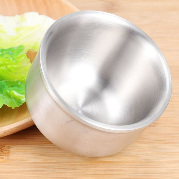 BESTYASH Serving Bowl for Kitchen Stainless Steel Bowl Silver 1Pcs