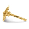 thumbnail image 4 of 14K Yellow Gold Ring Band Themed Crucifix, Size 6, 4 of 5