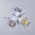 thumbnail image 3 of 100 bolsas de regalo de organza blancas de 7x5 cm, 3 of 4