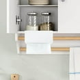 thumbnail image 4 of Under Cabinet Paper Towel Holder, No-Drill Metal Paper Dispenser Rack for Kitchen, Bathroom, Over Door Towel Storage, Space-Saving and Easy Installation, 4 of 4