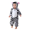 thumbnail image 2 of Boys Girls Homewear Clothes Flannel Long Sleeved Zipper Hooded Home Performance Loungewear Daily Clothing, 2 of 8