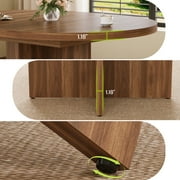43.3''-59'' Extendable Round Dining Table Kitchen 4-8