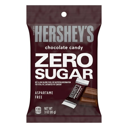 Hershey's Zero Sugar Chocolate Candy, Bag 3 oz