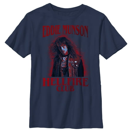 Netflix Boy s Stranger Things Hellfire Club Eddie Munson Graphic T-Shirt