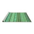 thumbnail image 2 of Ahgly Company Machine Washable Indoor Square Abstract Turquoise Blue Modern Area Rugs, 8' Square, 2 of 4