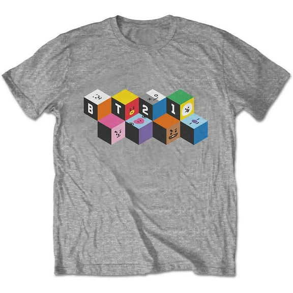 BT21 Unisex T-Shirt Blocks (Small)