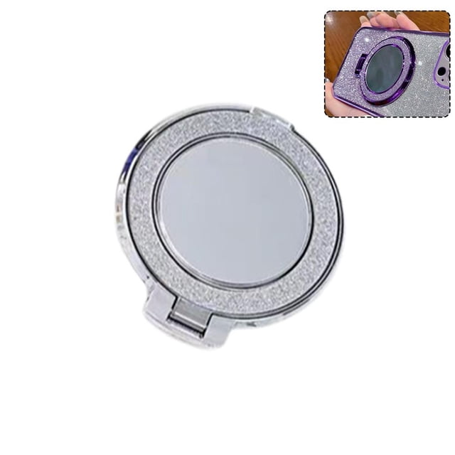 LUVCLS Estuche con soporte magnético con purpurina y cubierta de espejo HOT O2T5 B7M1 Y3N4 T2O8 A3D2