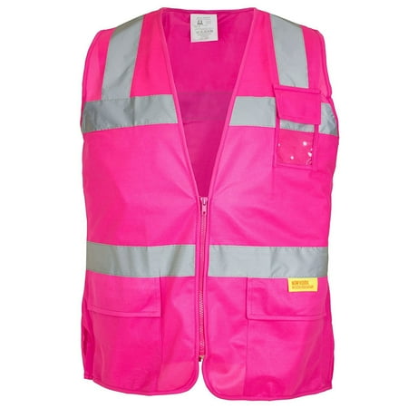 

RK Safety PK0430 ANSI/ISEA Class 2 Certified Female Safety Vest (Pink XL)