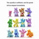 thumbnail image 4 of 12pcs/set Cute Bear Action Figures Rainbow Bear Mini Figure Toy Cake Toppers Decorations Ornaments Kids Gifts - KM, 4 of 5