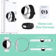 thumbnail image 2 of FreshFun 2024 Smartwatch Pulsera Deportiva Mujer Hombre Llamada Bluetooth Reloj Inteligente IP67 Correa Magnética Pantalla 1.39 Inch Monitoreo Ritmo Cardíaco Presión Arterial Sueño (2Correas), Blanco, 2 of 5
