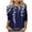 Multicolor Plus Size Blouse for Women_g, variant on CYMMPU Blouses for Women Dressy Casual Crew Neck 3/4 Sleeve Tunic Tops Summer Fashion Shirts Flower Pattern Spring Tops Loose Fit Lightweight Basic T-Shirts Multicolor L