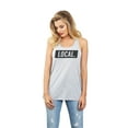thumbnail image 2 of Thread Tank Local Women's Sleeveless Flowy Racerback Tank Top Sport Grey 2X-Large, 2 of 5