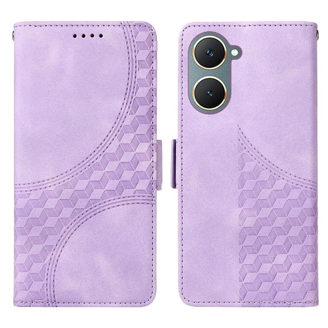 Funda GANGXUN para Vivo Y18/Y18E con diseño acolchado elegante, cuero PU, protección total y ajuste preciso