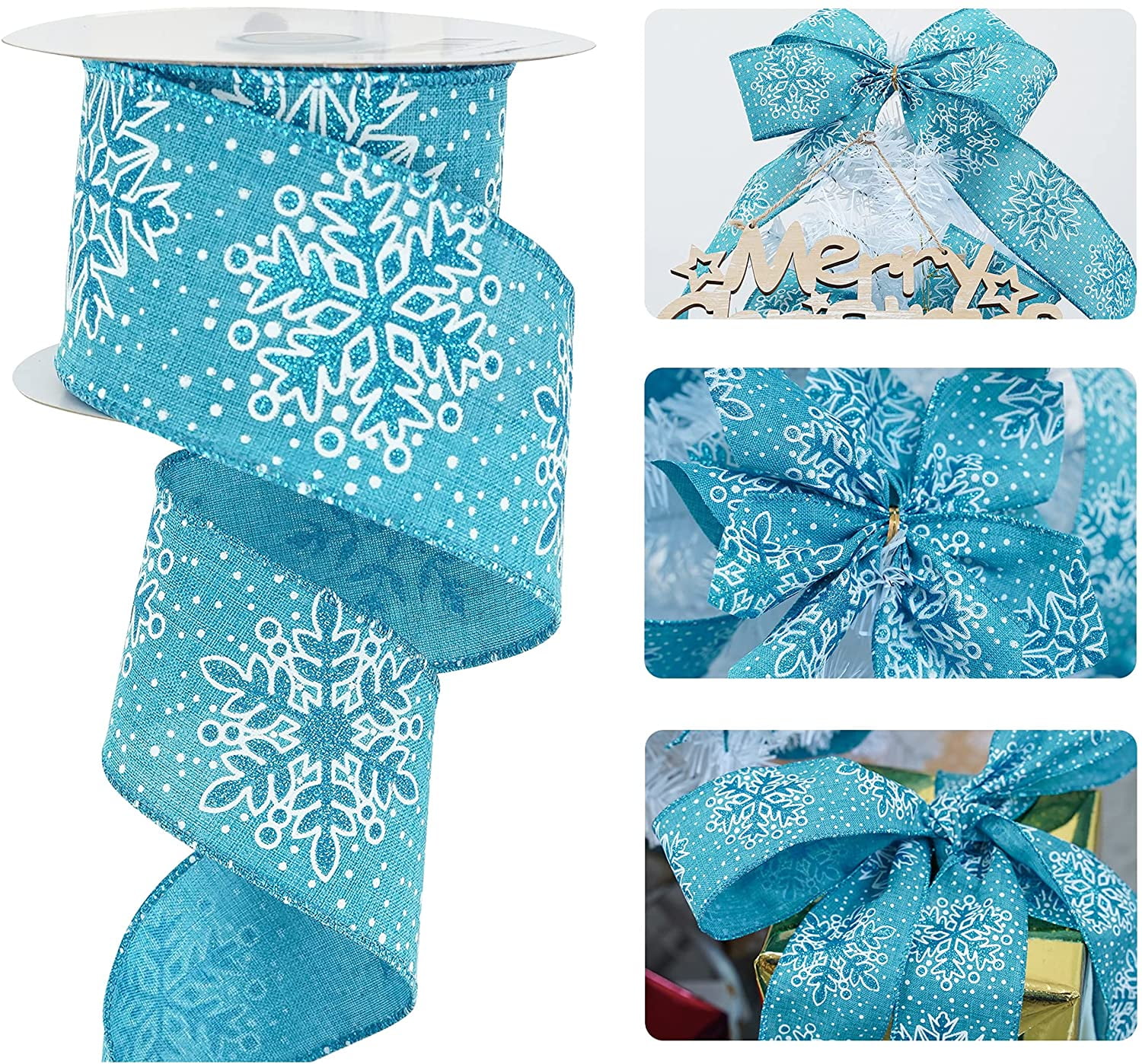 burlap snowflake ribbon