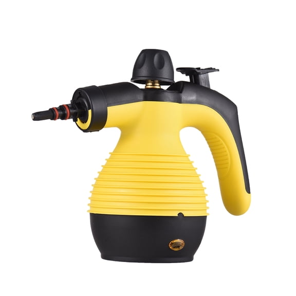 Yuarrent Limpiador de vapor portátil multiusos - Máquina de limpieza potente y eficiente ABS ecológico Suministros de limpieza para el hogar amarillo negro Enchufe de la UE