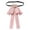 Pink, variant on Bow Tie Neck Scarf Dress Accessory Classic Solid Polyester for Girls Suits Business and Banquet