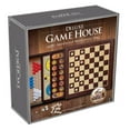 Ambassador Craftsman Deluxe Wooden Game House W/ Chess, Checkers