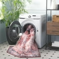 thumbnail image 6 of SAFAVIEH Tucson Avaline Traditional Machine Washable Area Rug, 3' x 5', Rust/Navy, 6 of 15