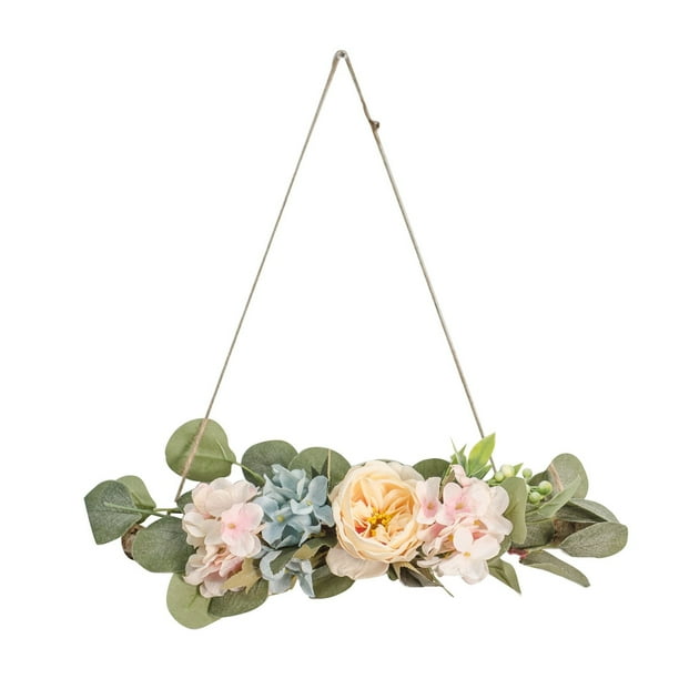Guirnalda de flores artificiales decorativa para colgar en la pared