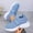 #075-Sky Blue, variant on Wowcloth Women's Fashion Casual Sneakers – Solid Color Rhinestone Embellished Thick Sole Breathable Shoes with Beaded Hook-and-Loop Closure for Stylish Everyday Wear & Sports Activities