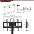 Modstyle Corner TV Stand, 3Tier Glass Floor TV Stand with Mount for 32
