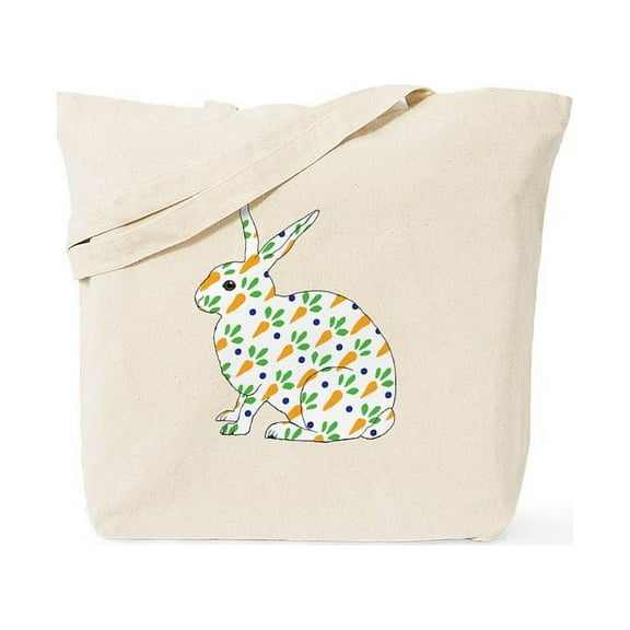 CafePress - Carrot Calico Rabbit Tote Bag - Unisex Canvas Tote Bag, Beige, 1-Piece