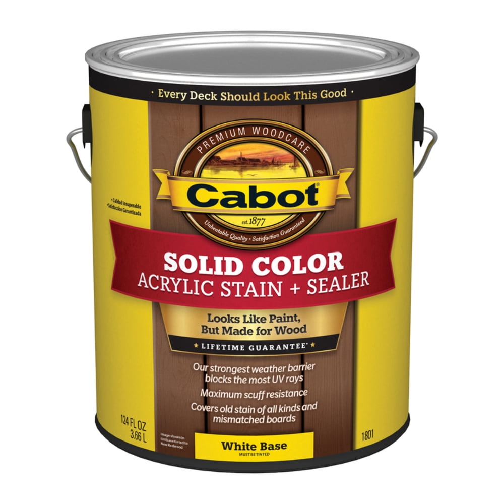 Cabot Wht Bs Solid Deck Stain